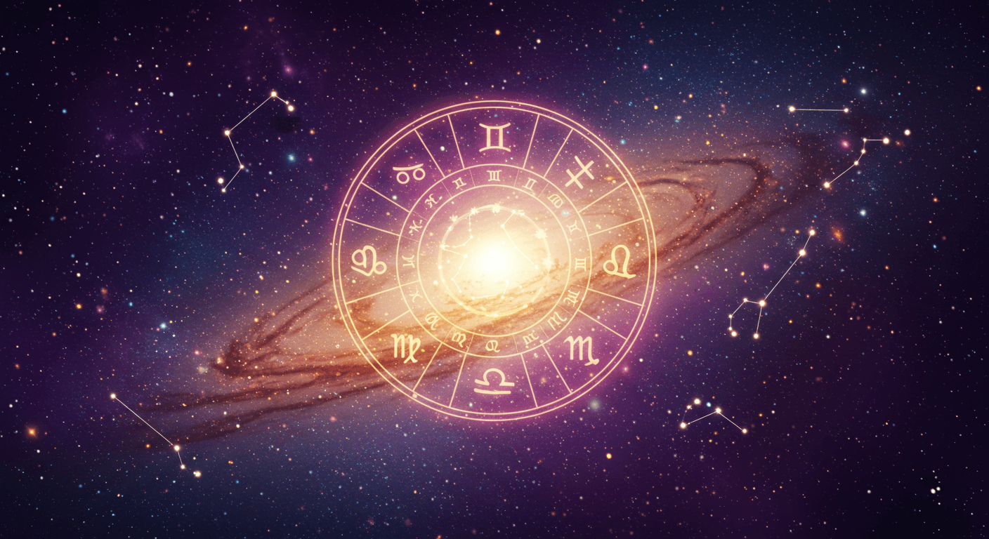 Zodiac wheel in space